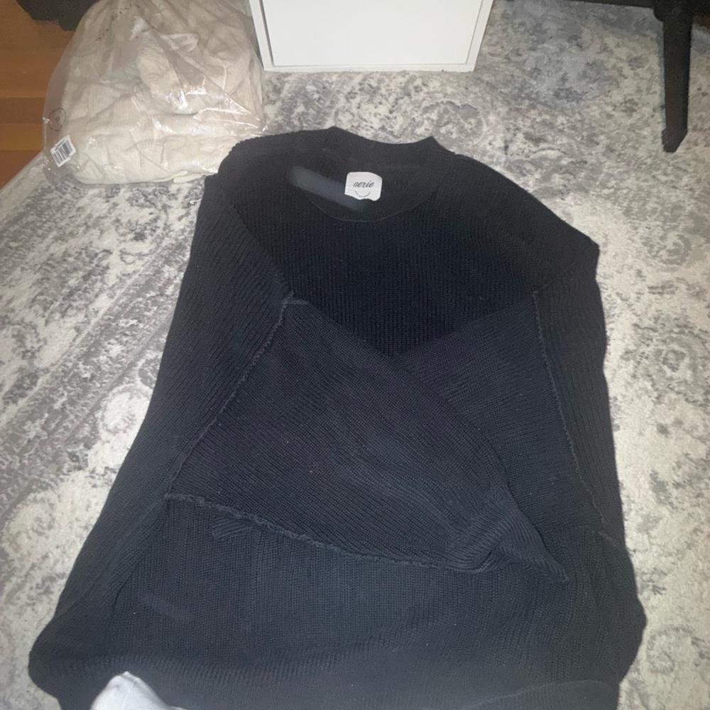 Aerie Beyond Sweater Black - Picture 9 of 10